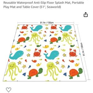 Splat mat 51” under the sea theme